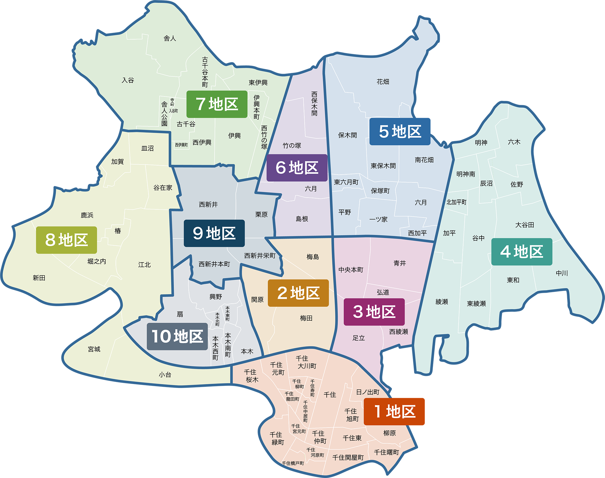 足立区マップ